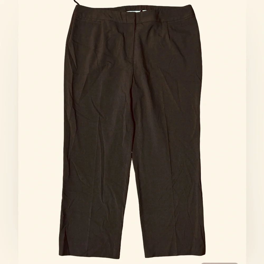 Talbots Stretch Brown Straight Leg Pants